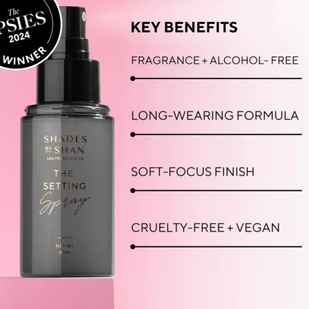 Shades by Shan The Setting Spray 20 ml Cosmetics Purse Size Cruelty Free Vegan